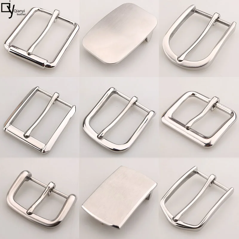 1pcs Metal 40mm Belt Buckle For Men Single Pin Belt Half Buckle Leather Belt Adjustment DIY Fit for 36-39mm