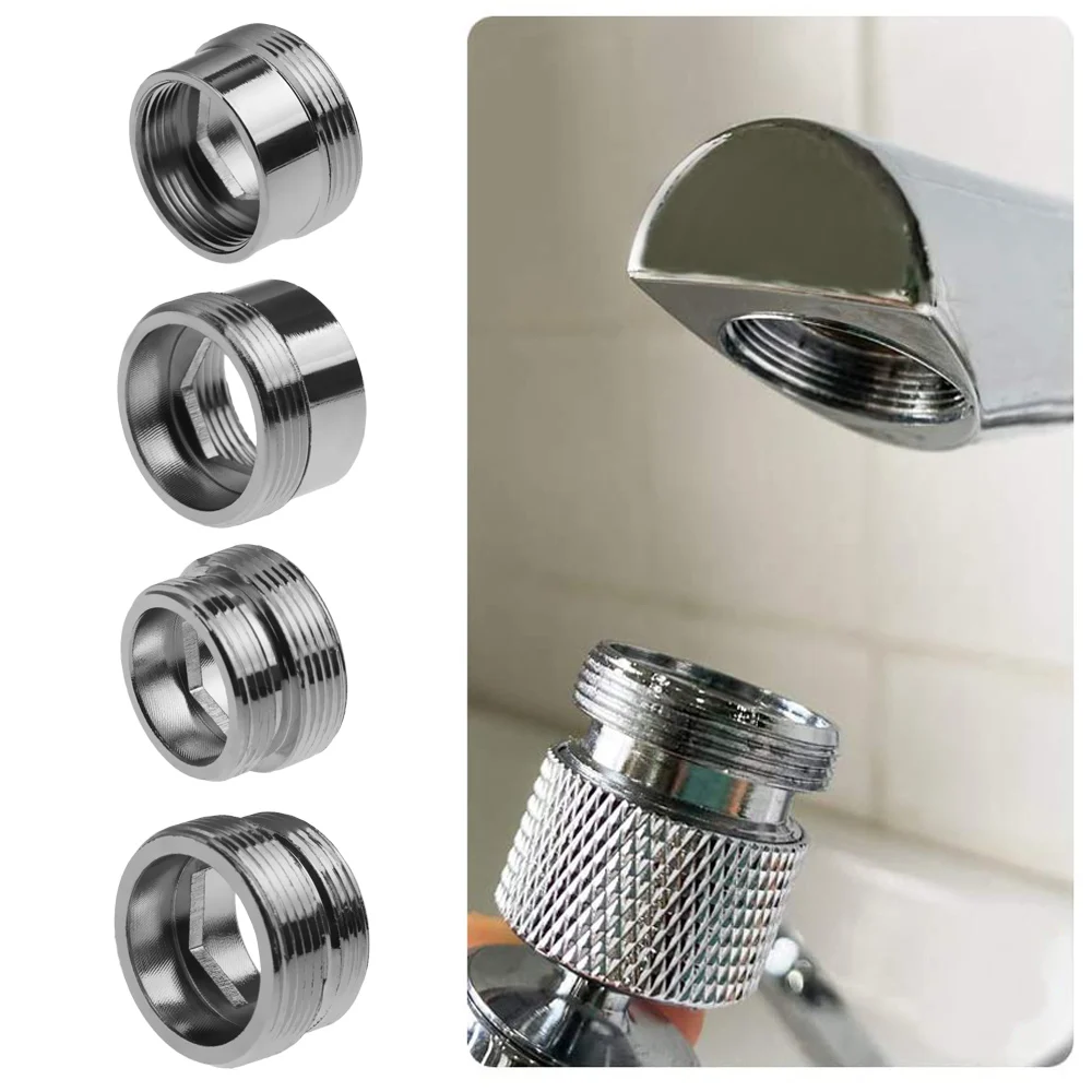 Tap Aerator Connector Metal Outside Inside Thread Water Saving Adaptor Kitchen Faucet 16/18/20/22/24/28/mm to 22mm with Gasket