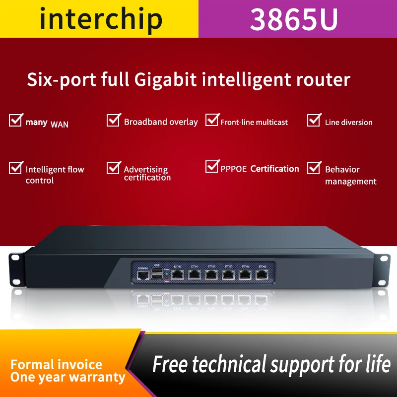 3855U 7100U 7200U firewall appliance hardware with 6*Intel i211 LAN FIREWALL Support pfsense appliance