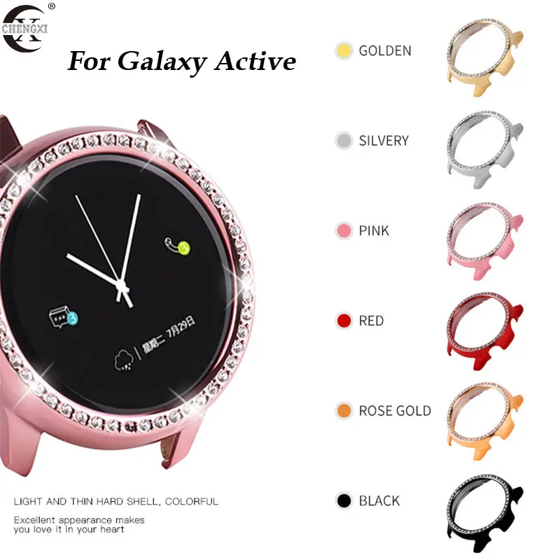 Galaxy Watch Active Case For Samsung Galaxy Watch Active 2 40mm 44mm Bumper Protector HD Full Coverage Screen Protection case