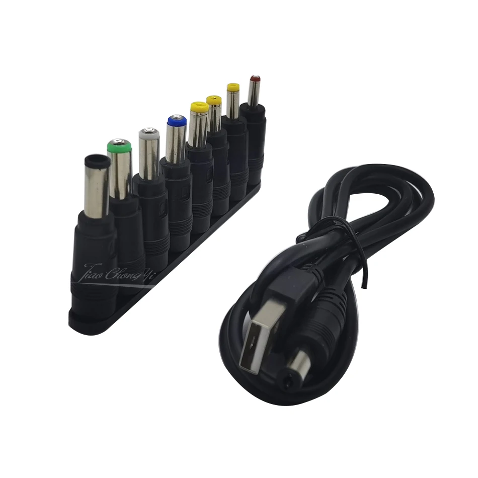 1set USB to DC Power Cable Universal USB to DC Jack Charging Cable Power Cord Plug Connector Adapter for Router Mini Fan Speaker