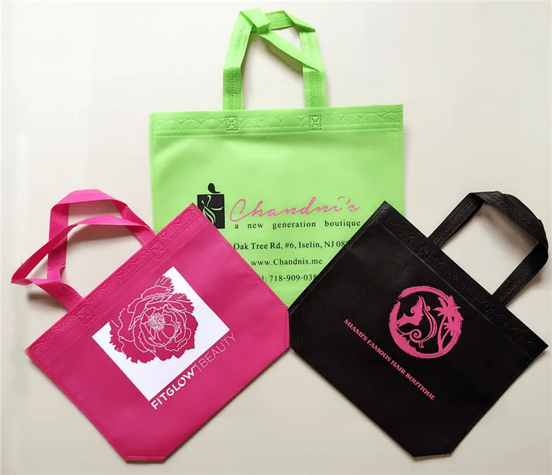 20 Stück Vliesstoff-Einkaufstaschen, Öko-Werbetaschen, Recycelbare Tragetaschen mit Individuell Bedrucktem Logo – Detail 2