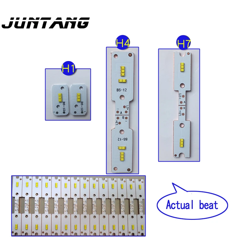 Cuentas de lámpara de coche de alta potencia, luz blanca LED X3 H1 / H4 / H7/H13, 2016 pegatina, lámparas de 15 W, luz especial + tablero, 2 uds.