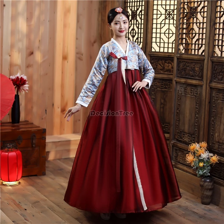 

2023 traditional korean clothing for women hanbok dress ancient costume retro court korea stage performance wedding dance dress