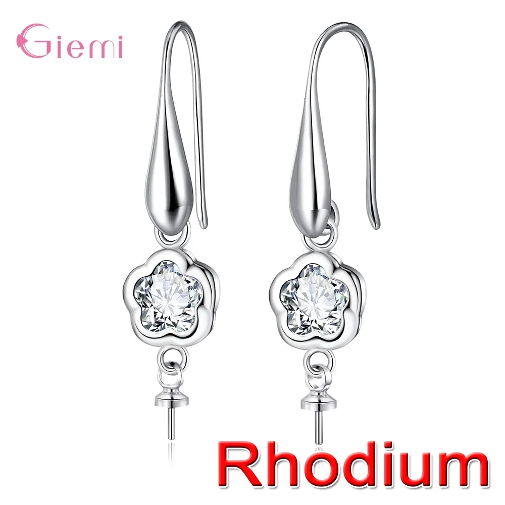 Hot Sale Women Girls Fashion 925 Sterling Silver Handmake Hooks & Clasps Earring Findings Jewelry Accessory