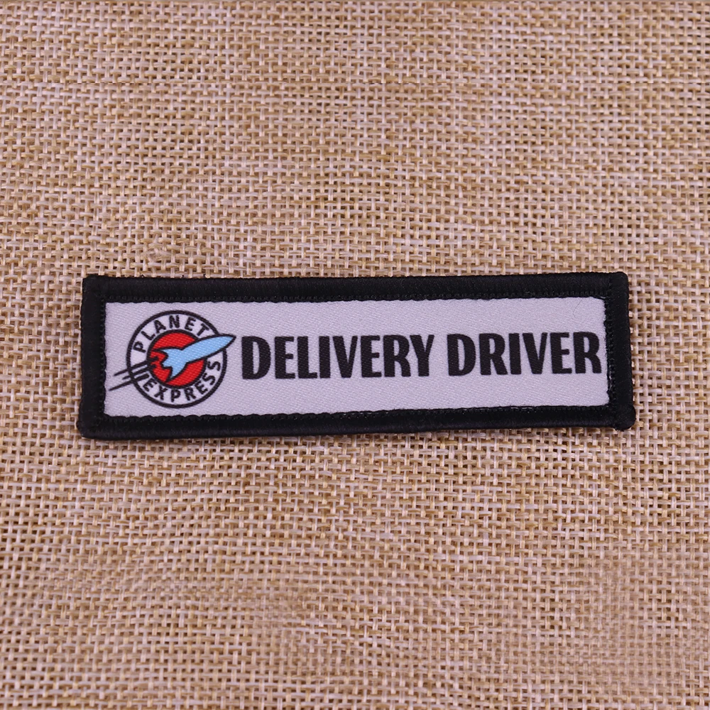 Planet express delivery driver patch spaceship embroidered patch outer space jewelry