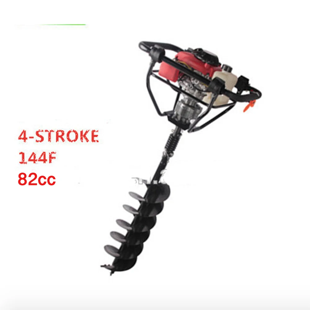 Powerful engine 4 strokes 144F Engine Gasoline Ground Drill/Earth Auger for drilling hole drilling equipment