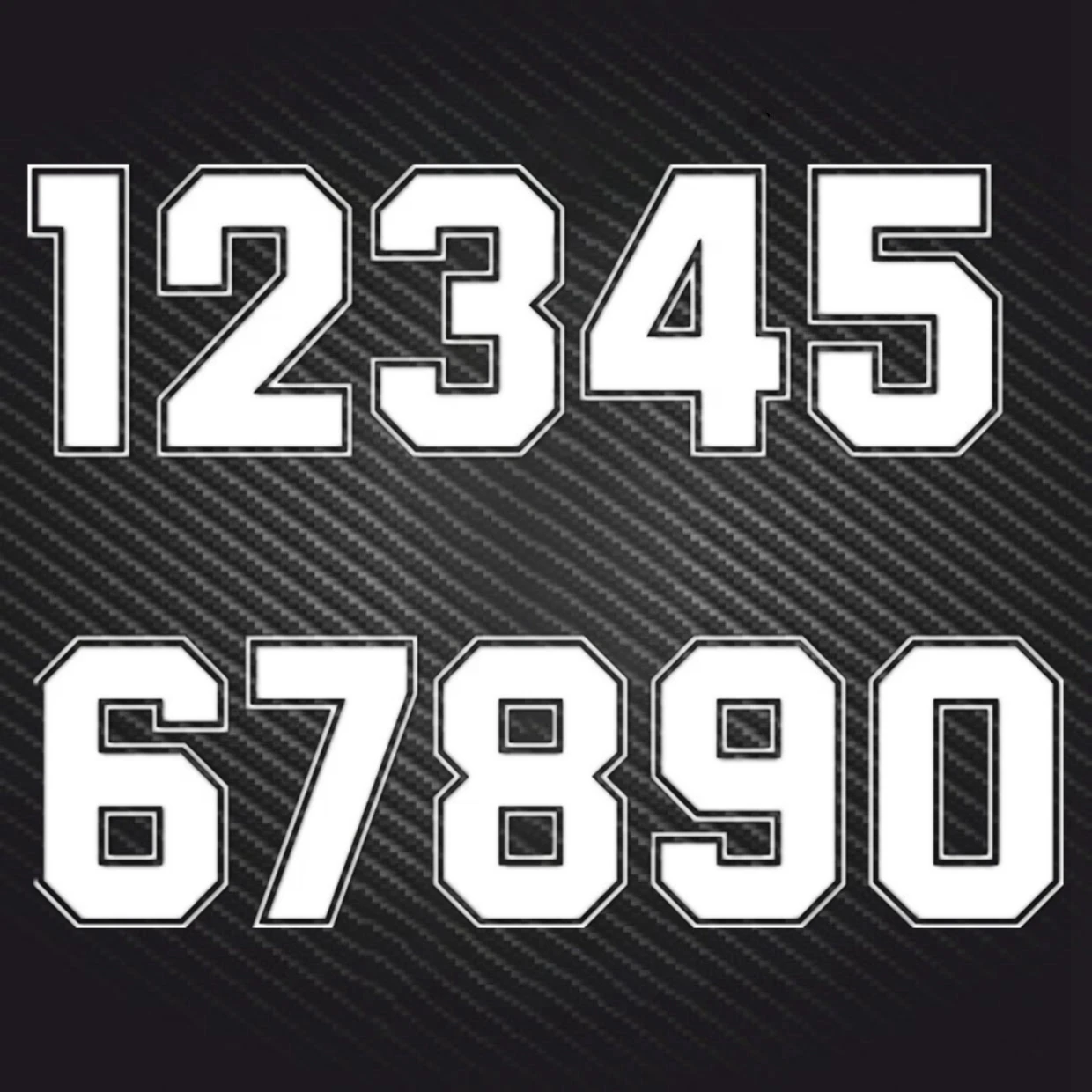 

A1111 # цифры 0123456789 шлем гоночный виниловые наклейки аксессуары для мотоциклов наклейка