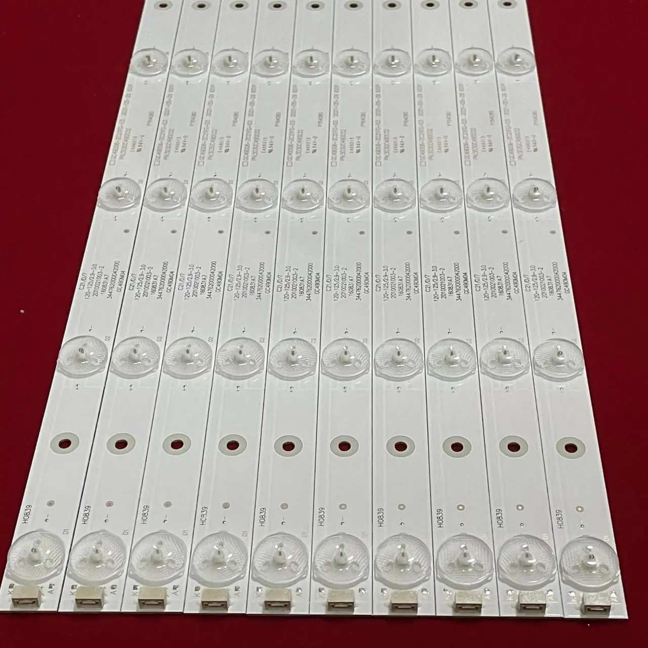 10Pcs LED Backlight สำหรับ Haier H49E12 H49E10 H49E07 H49E09 H49E17 GC49D06-ZC21FG-03 303GC490032