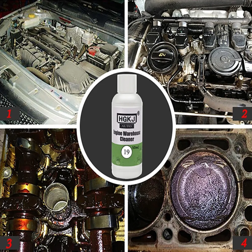 Car Accessories 50ML 1:8 Dilute with Water=400ML Engine Compartment Cleaner Removes Heavy Oil Car Window Cleaner Car Care