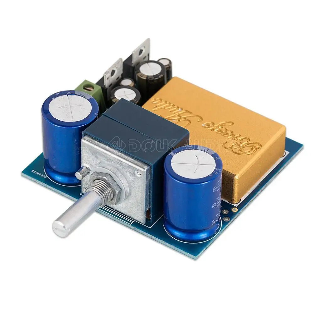 Nobsound Full DC Hi-Fi Op-amp Preamplifier Module Mini Stereo Audio Preamp Board ALPS with Shielding