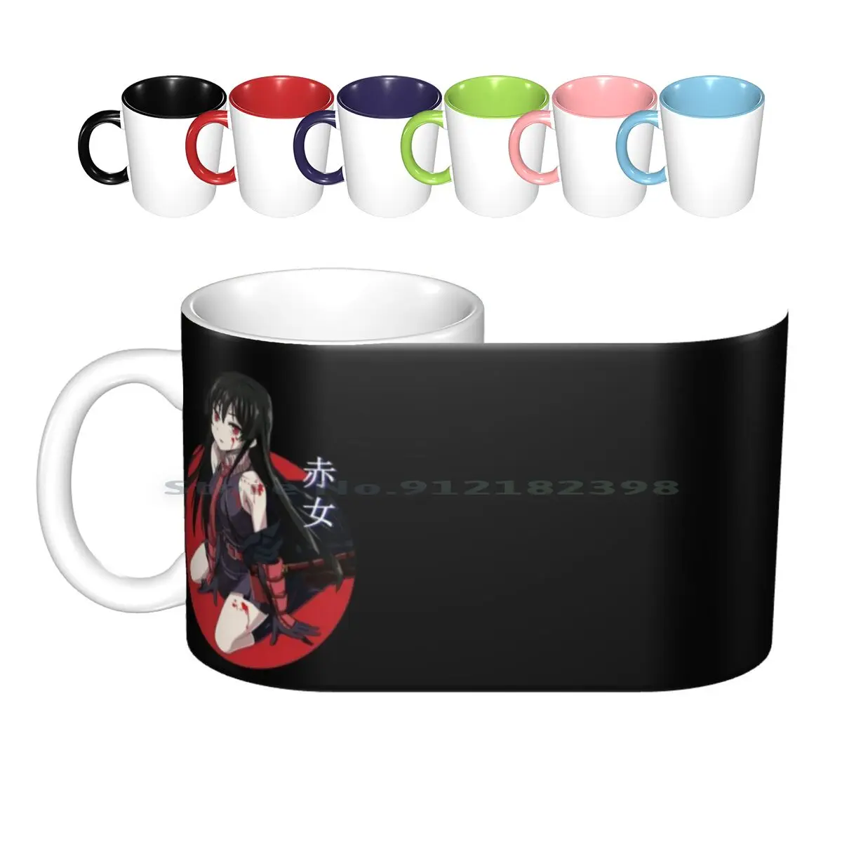 Akame Ga Kill-Akame Ceramic Mugs Coffee Cups Milk Tea Mug Akame Akame Ga Kill Akame Ga Kiru Esdeath Hellsing Manga Akame Ga