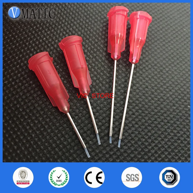 

High Quality 100pcs 27G 0.5'' TEF Lined Tips Glue Dispensing Dispenser Needle Tip 1/2 Inch