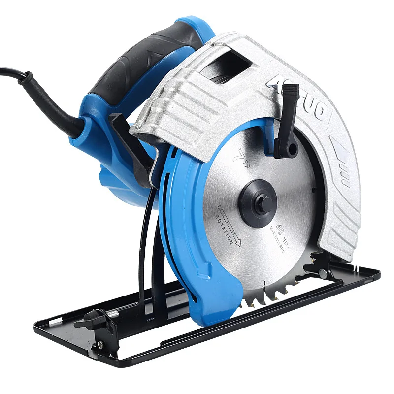 Electric woodworking circular saw 1380W 7 inch multi-function cutting machine household small flip saw circular saw