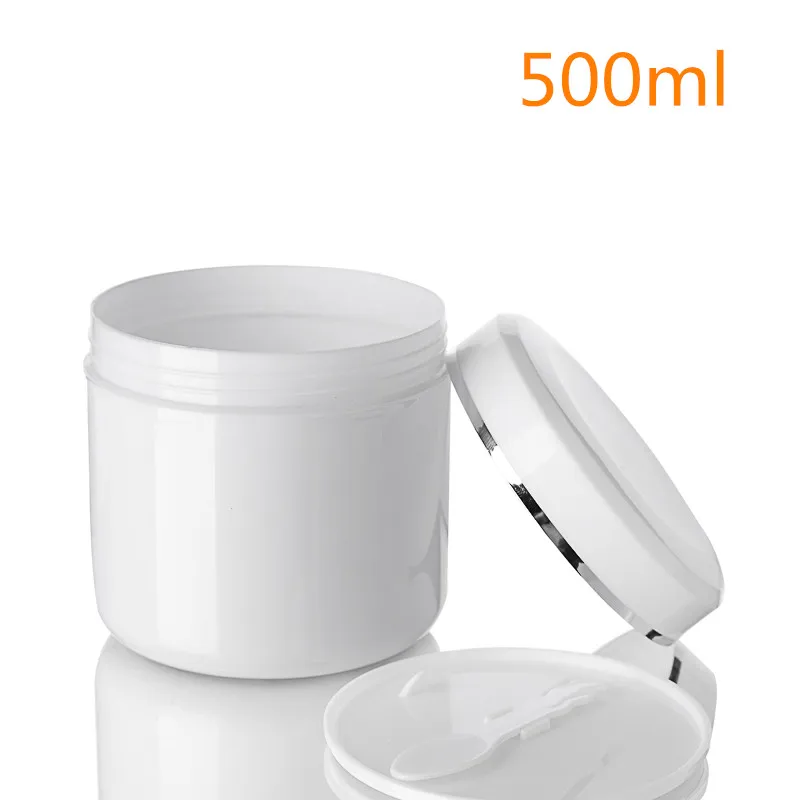 5PCS 100ML-800ML PP Cream Jars Facial Mask Containers Skin Care Cream Tins Bottle Cream Cosmetic Refillable Packaging