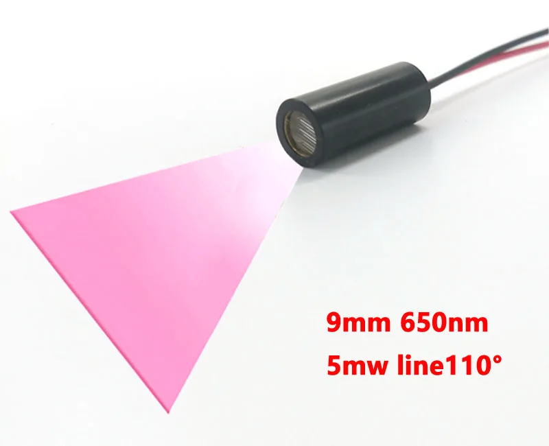 650nm5mw110 Degree One-line Laser Module, 9mm One-line Red Laser Module