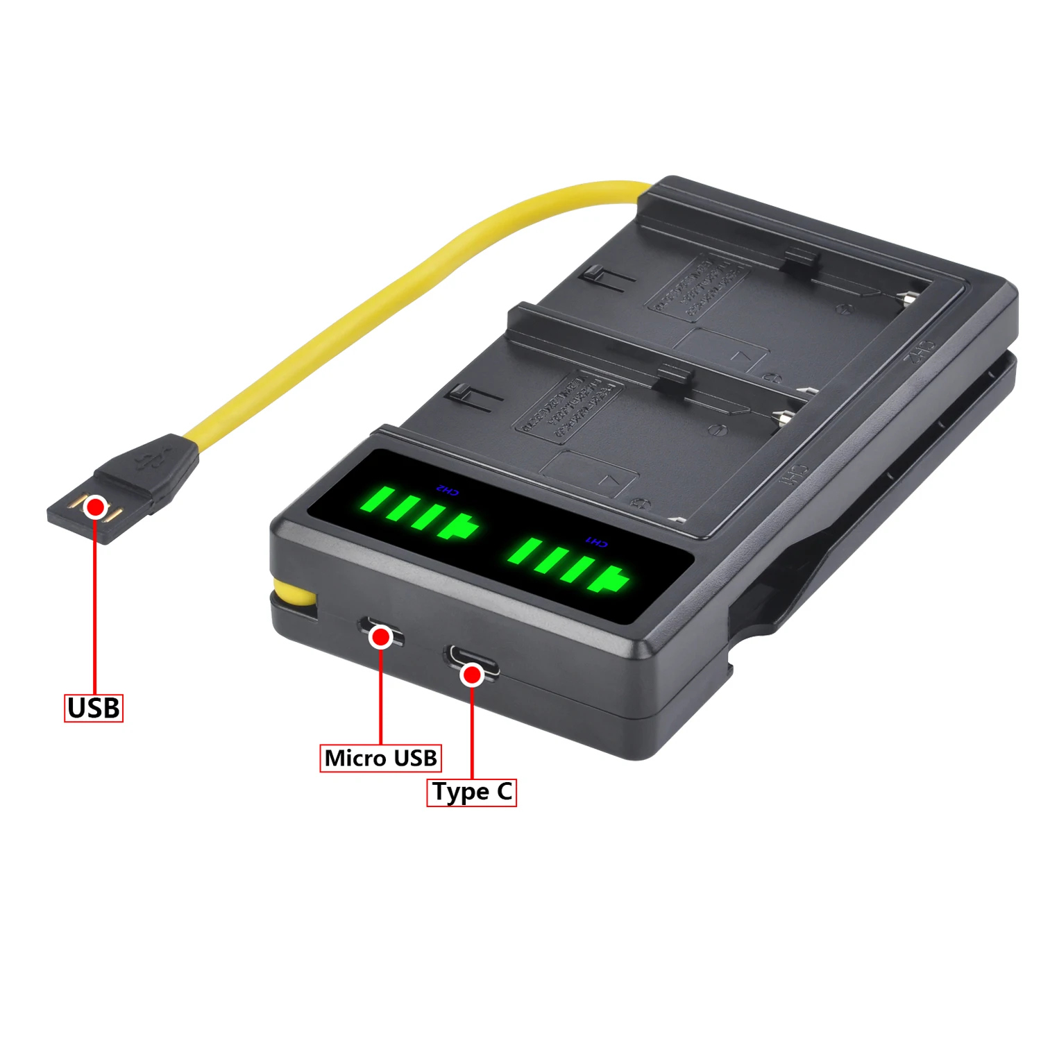 Batmax NP-F750 NP-F770 with LED Power Indicator battery+New LED Dual USB Charger for Sony NP F970 F960 F550 F570 QM91D CCD-RV100