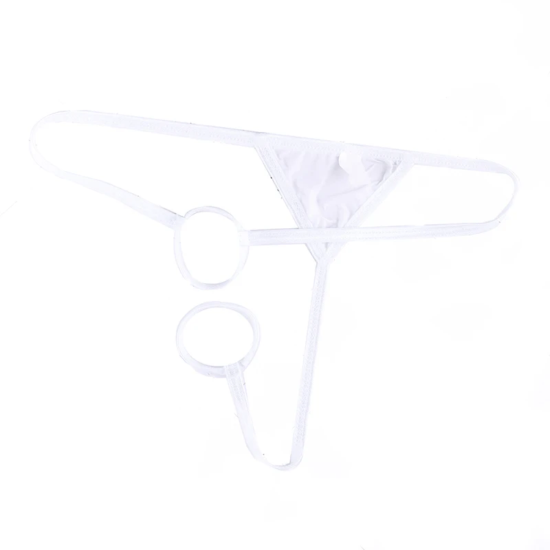 Ropa interior Sexy para hombre, calzoncillos de tiro bajo, nalgas transpirables, Tanga con espalda en T hueca, suspensorio sin entrepierna, bragas JJ