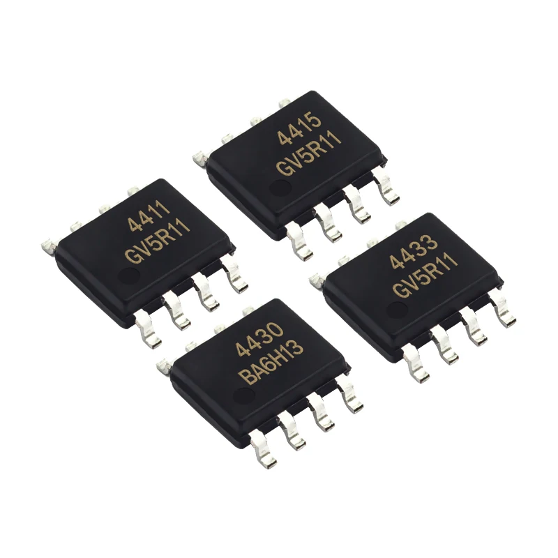 10 Pcs/Lot Polouta AO4433 SOP8 Patch Field Effect Transistor Kits Direct Plug Components Multiple Models