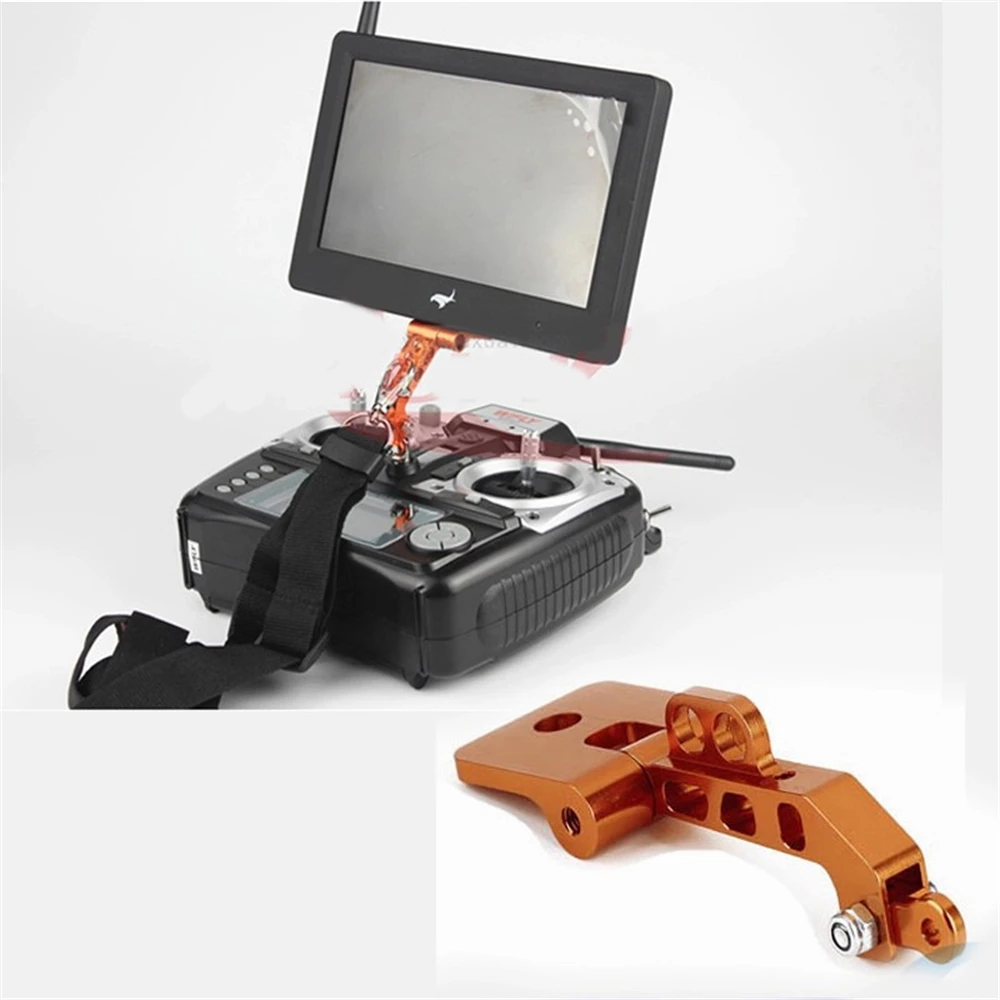 Rc Fpv Monitor Mount Houder Display Montagebeugel Voor Dji Jr Futaba Frsky FS-i6 Jr Radiolink At9 Zender Aluminium