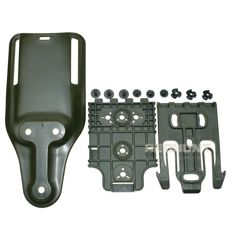 Gun Hoster Accessories Mid-Ride Belt Loop Adapter Loop Mid-Ride Drop Low-Ride Universal Belt Loop Quicck Locking Kit