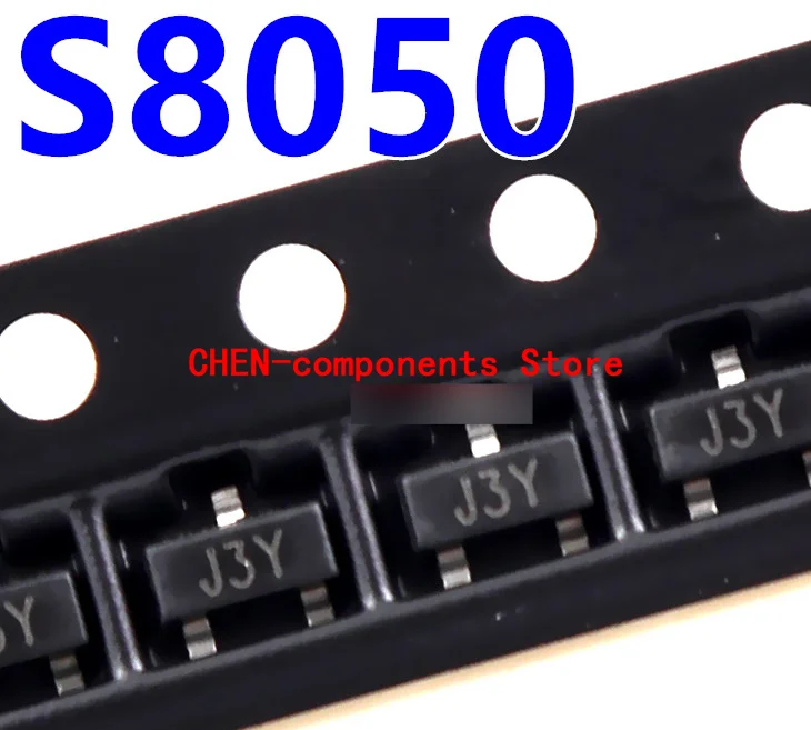 100pcs S8050 SMD triode J3Y SOT-23