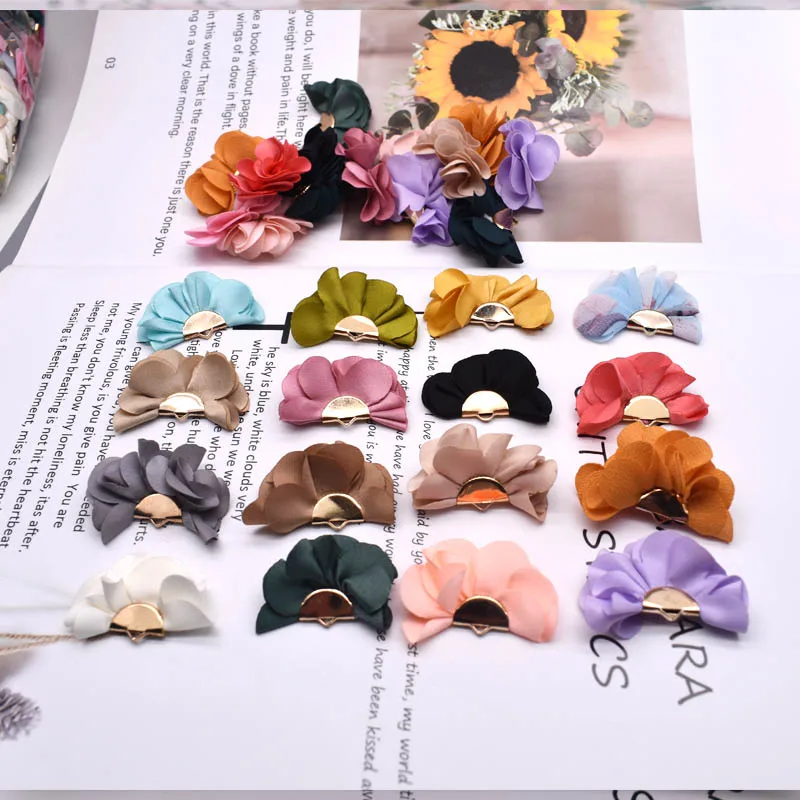 20*35mm Fabric Flower Tassel Pendants for Jewelry Making DIY Bracelet Earring charms Accessories Flower Jewelry decoration