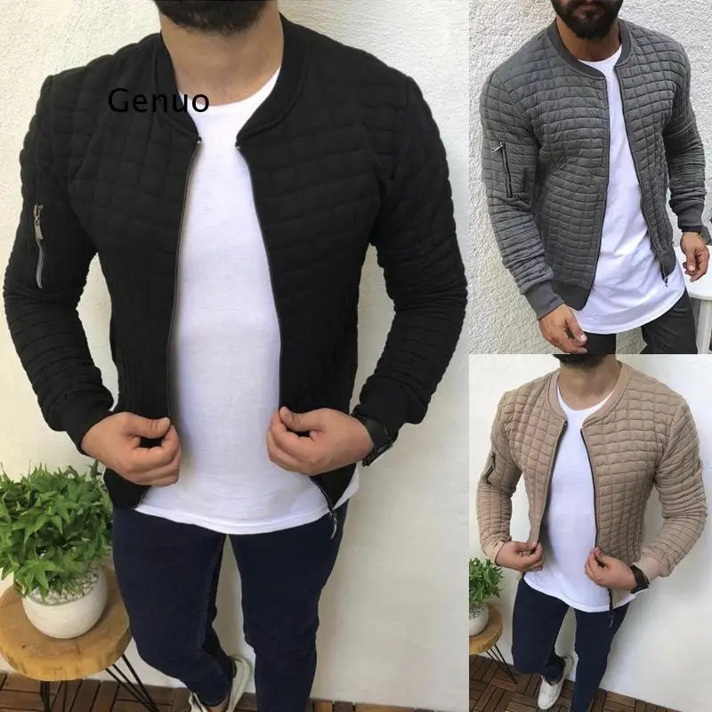 

Square Jacket Man Striped European American-Style O-neck collar New Style Hot Selling Slim Fit Casual Sports Jacket Men's Jacket