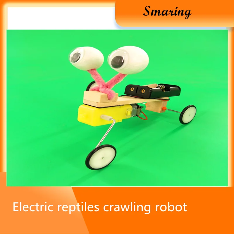 smarian 1 set Electric reptile crawling robot assembling small production materials science and technology manual work DIY model