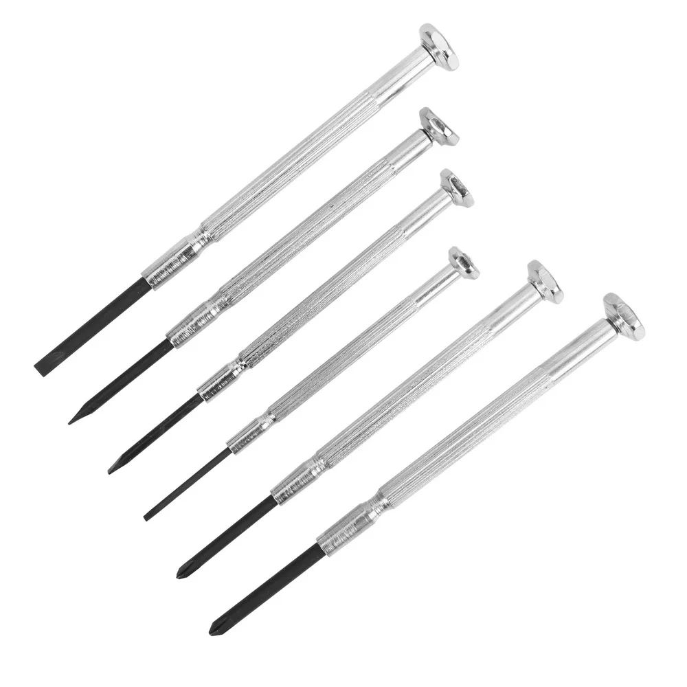 DIYWORK For Watch Glasses Mobile phone Computer Precision Multifunction Slotted Phillips Bits Small Screwdriver Set 6pcs/set