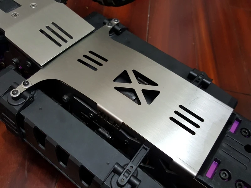 軽量ステンレス鋼シャーシガードhpiサベージフラックスhpiサベージxl