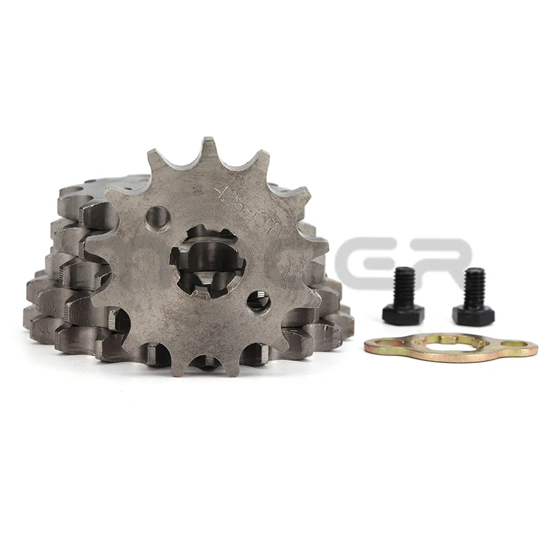 Front Engine Sprocket 428# 20mm 10T-19T For KAYO BSE SSR SDG Dirt Pit Bike ATV Quad Go Kart Moped Buggy Scooter Motorcycle