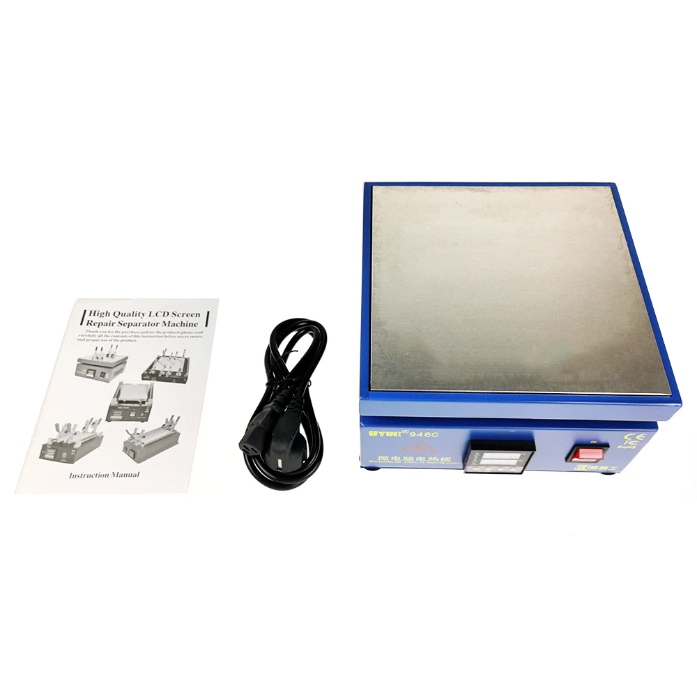 

Hot Plate Preheat UYUE946C LCD Digital Display Preheating Station for PCB SMD heating phone LCD touch screen separate