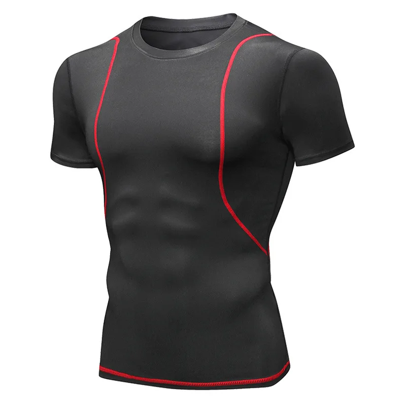 Running Shirts Men Compression Tops Fitness Tights Sports T-shirt Thermal Underwear Quick Dry Rashgard Jogger Sportswear Jacket