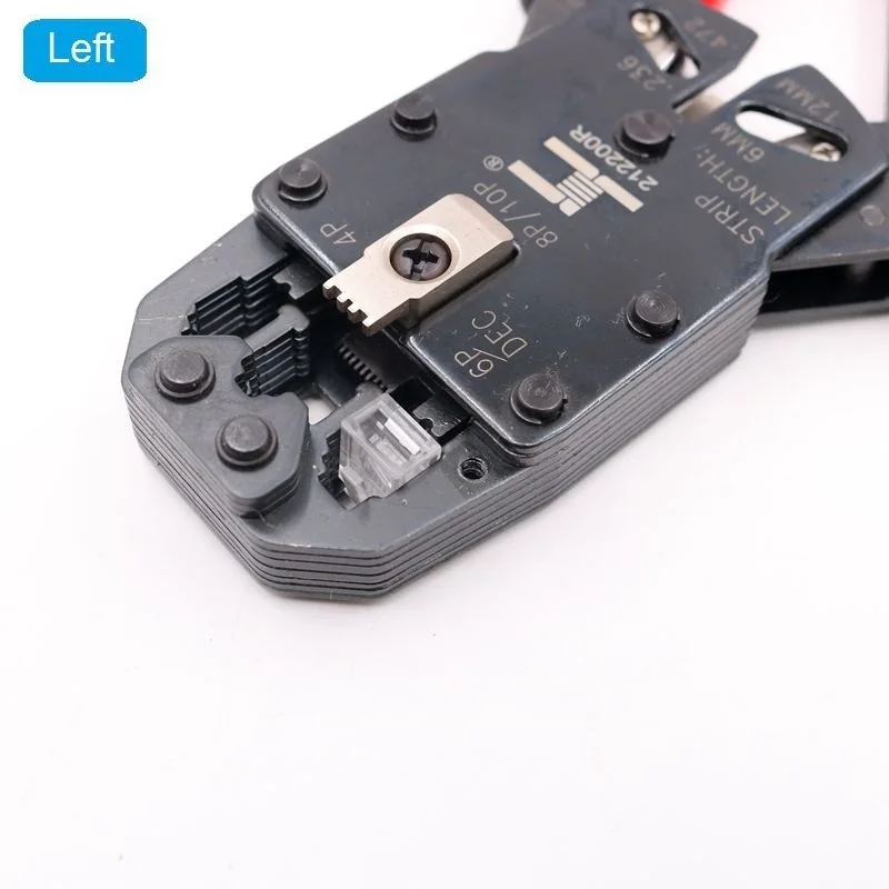 Offset Crimping Tool For RJ12 RJ11 6P6C Plugs Connectors with Left Latch Compatible with Vex IQ Robotics