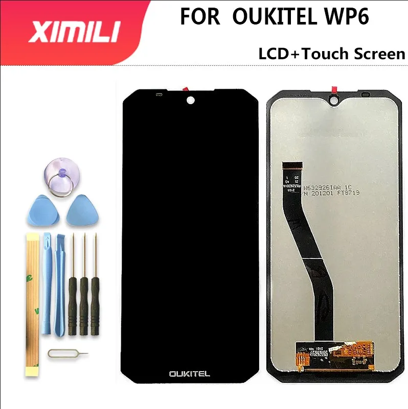 6.3 inch OUKITEL WP6 LCD Display+Touch Screen Digitizer Assembly 100% Original New LCD+Touch Digitizer For OUKITEL WP6 +Tools