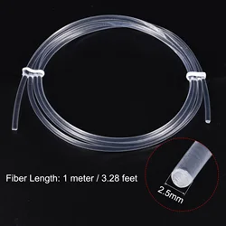 Uxcell 1pcs 2.5mm 1M PMMA Side Glow Solid for LED Light Guide in Home, Hotel Fiber Optic Cable