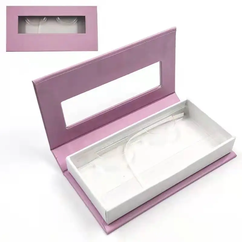 Eyelash Packaging Box With Tray  Wholesale 25mm Mink Eye Lashes Magnetic Case Make Up Tools Eyelashes Boxes