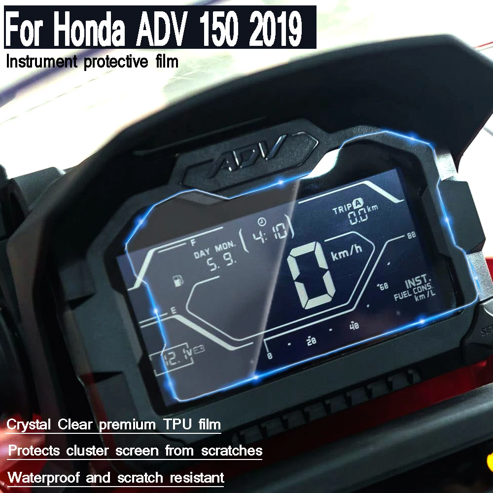 

For Honda ADV 150 ADV150 2019 Motorcycle cluster Scratch Protection Film Dashboard Screen Instrument Film