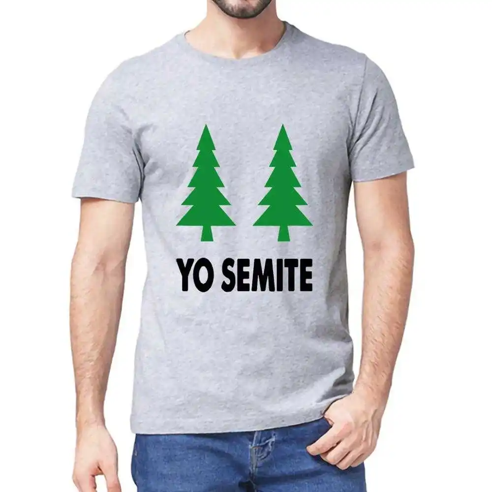 High Quality Printing Graphic Yo Semite National Park Short Sleeve T-shirt Round Neck Fashion Casual Slim Top Eu Size XS-5Xl Tee