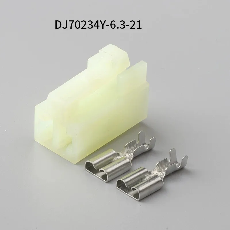 

500PCS DJ70234Y-6.3-21 6.3mm 2Pin AMP Car Electrical Wire Connectors for Audi ,BMW,Honda,Toyota,NISSAN AND other models