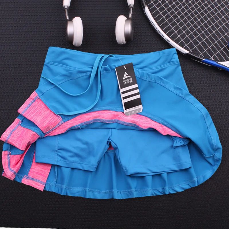 NEW Women Tennis Skirts with Built In Shorts , Women Badminton Shorts , Female high quality sports shorts , Women's  Yoga Skort