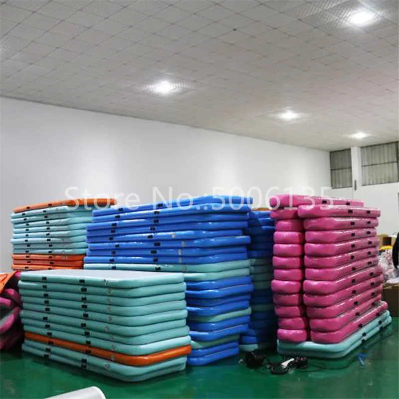 3m/4m/5m Customsize Inflatable Gymnastic Mattress Gym Tumble Air Track Floor Tumbling Air Track Mat For Adult or Child