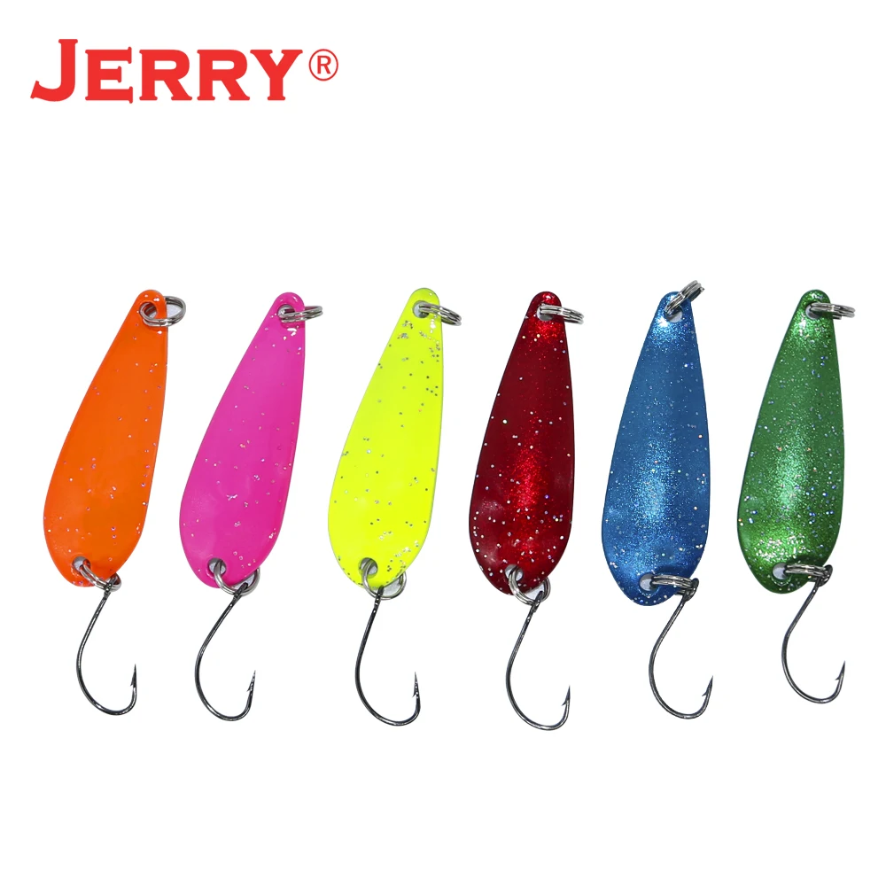 Jerry Freshwater Fishing Lure Set Area Trout Spoon Lure Kit Assortment Wholesale Metal Spinner