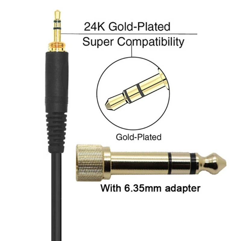 Spring Headphone Cable For AKG K240 K702 Q701 K271 K267 K712 Headset Replacement Audio Cable 6.35 / 3.5 Mm Male To Mini XL