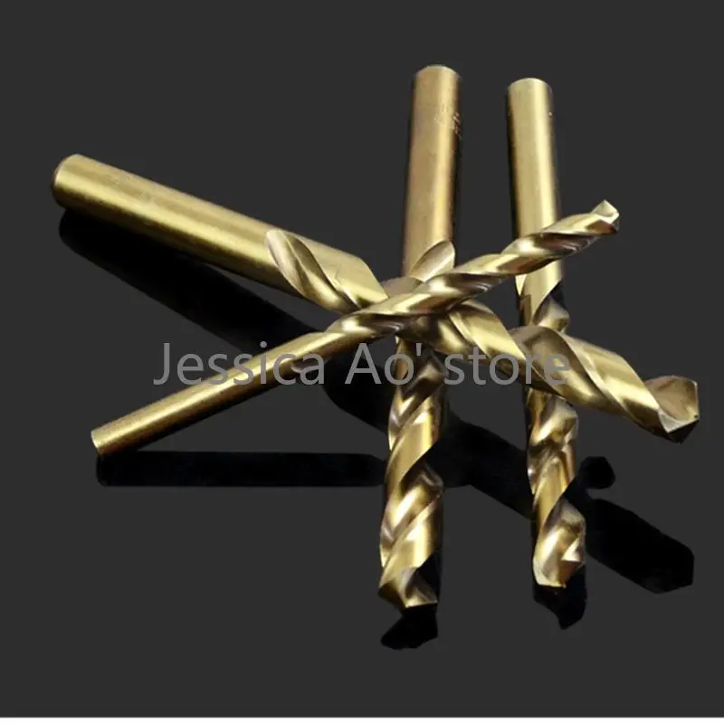 10pcs 1-8mm punte elicoidali punta di cobalto speciale per trapano industriale con codolo cilindrico in acciaio inossidabile