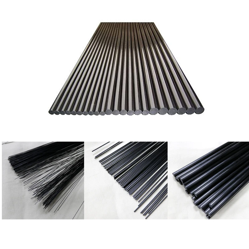 5pcs Carbon Fiber Rods Length 500mm For RC Airplane Matte Pole 1mm 1.5mm 2mm 2.5mm 3mm 4mm 5mm 6mm7mm 8mm 10mm 11mm12mm Diameter