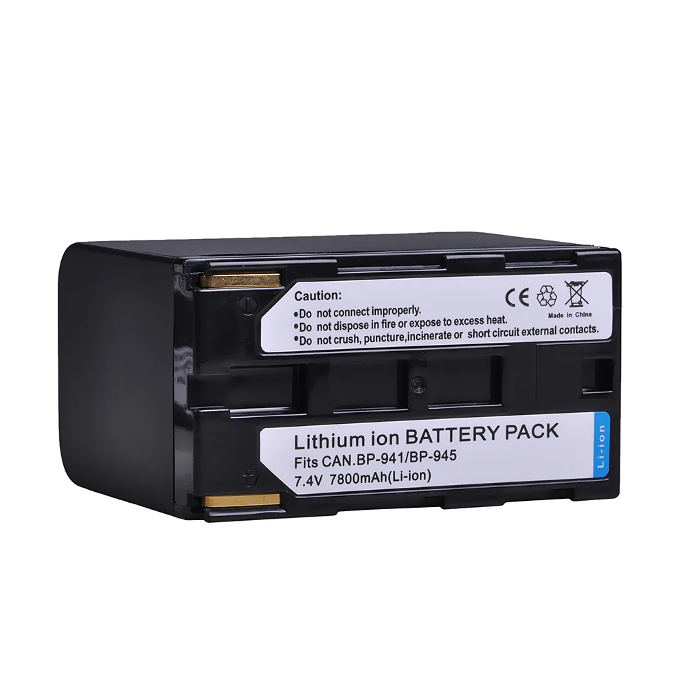 7800mAh BP-941 BP-945 BP941 BP945 Battery for Canon  A1S, XH, G1, G1S, XL, H1, H1A, XL, H1S, XL1, XL1S, XL2，GL1, GL2, XH A1