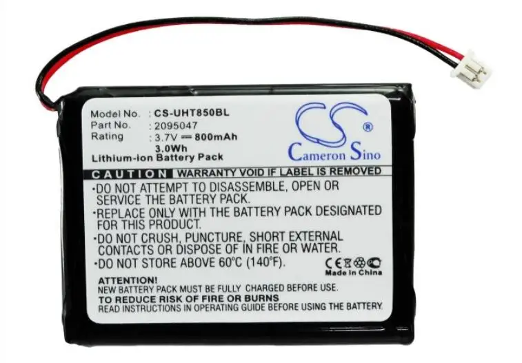 cameron sino 800mah battery for UNITECH HT580 HT850 1400-202536G 2095047 	Barcode, Scanner Battery