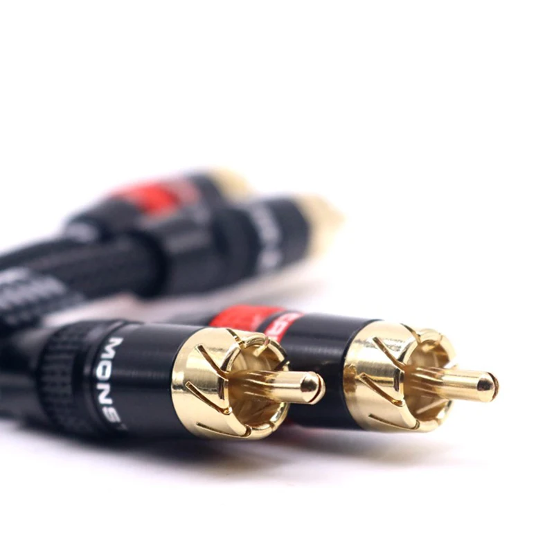 

Соединительный кабель Hi-Fi аудио Позолоченный кабель 2RCA Высококачественный аудиокабель HIFI RCA между мужчинами